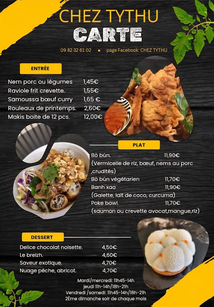 Chez Tythu - Scan Menu 1