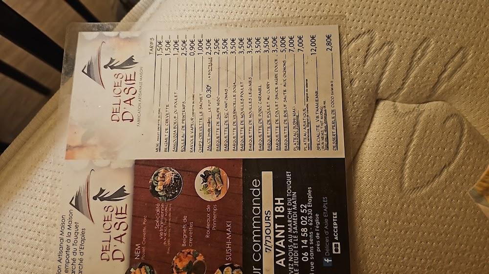 Délices d'Asie - Scan Menu 4