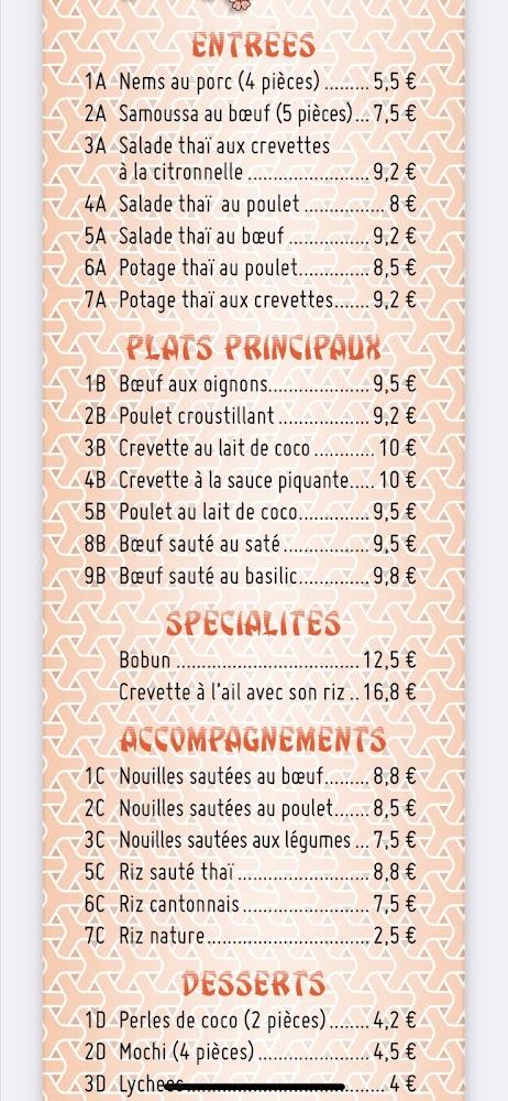 Délices d'Asie - Scan Menu 2