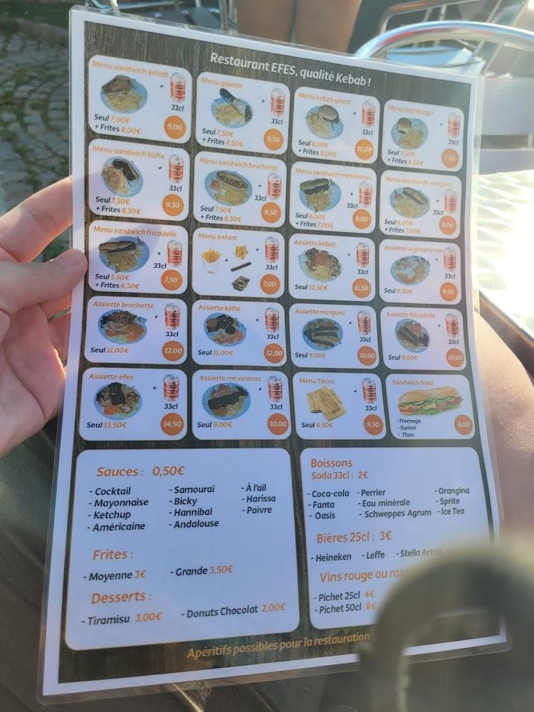 Efes Kebab Merville livraison emporter sur place 365j/365 - Scan Menu 3