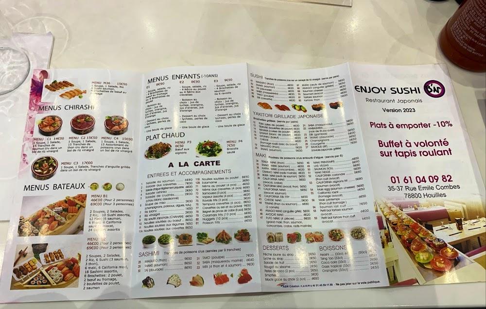 Enjoy Sushi B'ar - Scan Menu 1