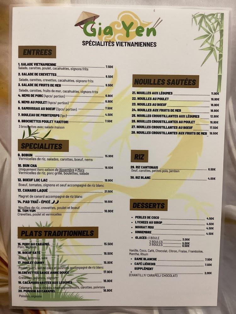 GIA YEN - Scan Menu 2