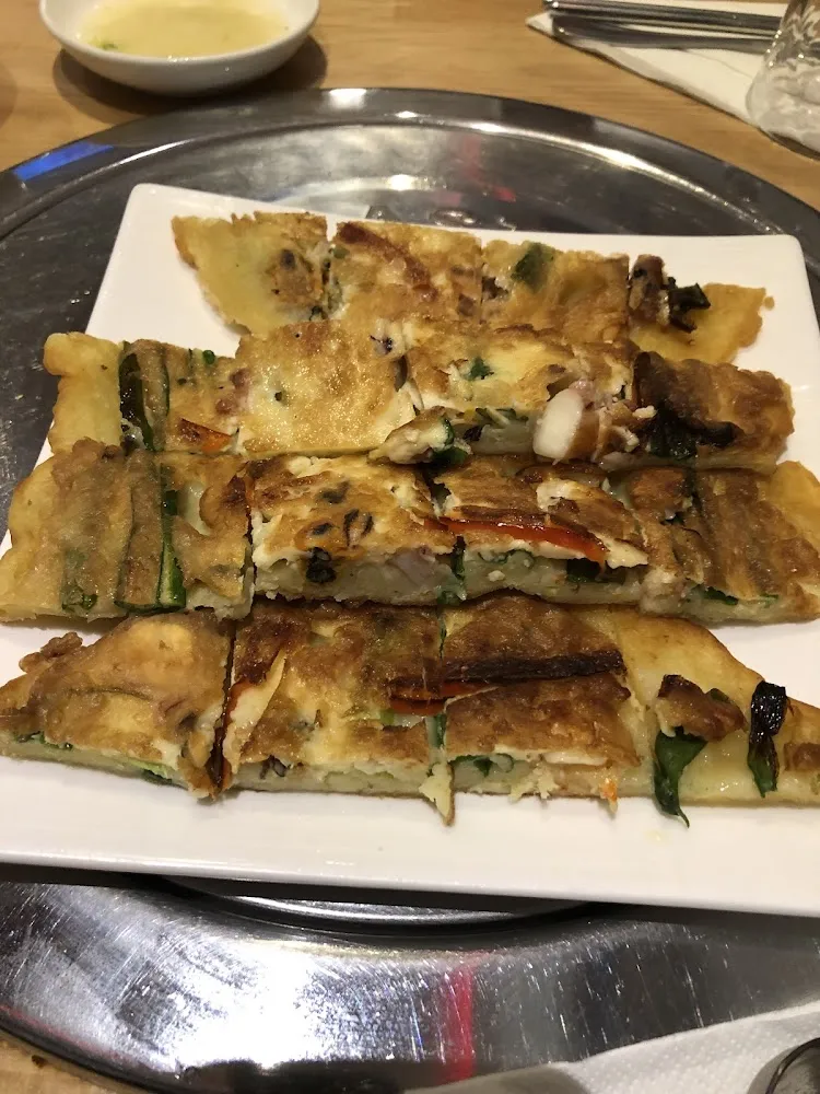 Galette Coréenne Légumes Et Fruits de Mer