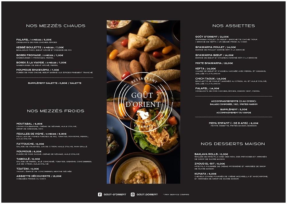 Goût d’orient - Scan Menu 4