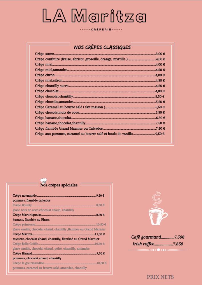 Grill - Crêperie "La Maritza" - Scan Menu 4