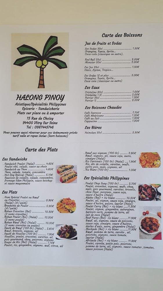 Halong Pinoy - Scan Menu 2