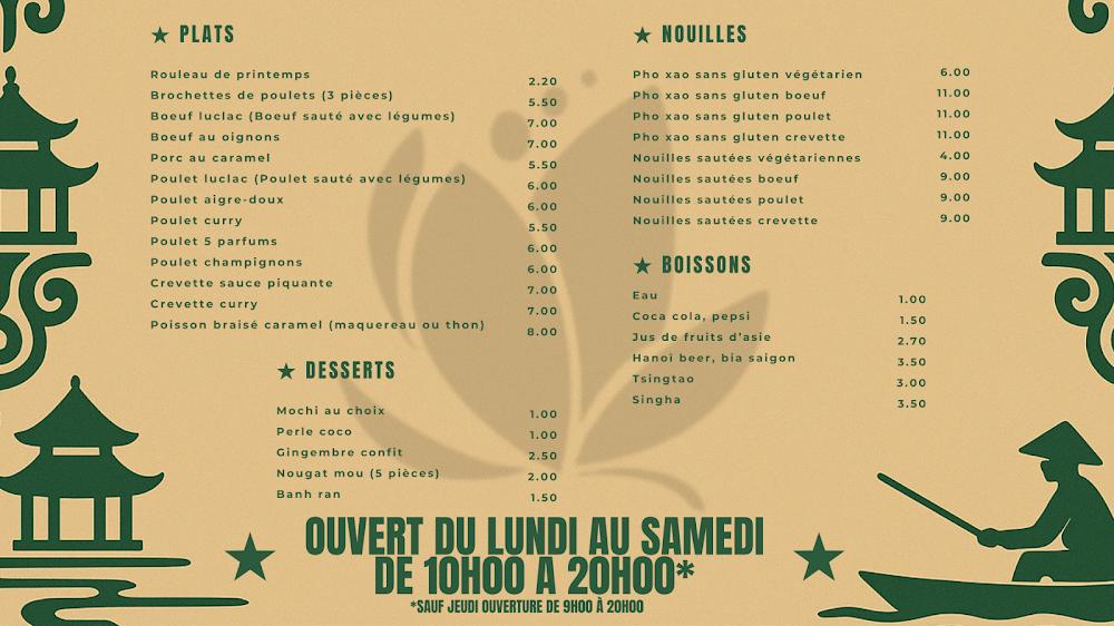 Hanoï Pho - Scan Menu 2