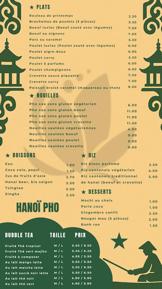 Hanoï Pho - Scan Menu 3