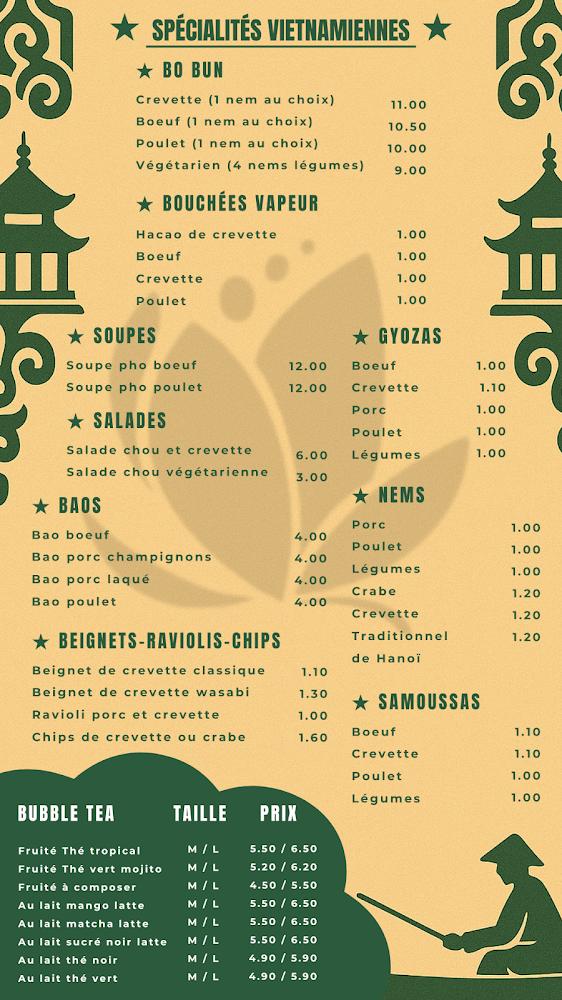 Hanoï Pho - Scan Menu 4