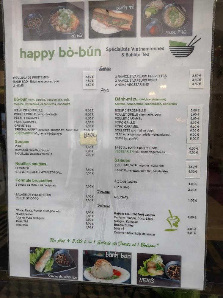 Happy bò-bún - Scan Menu 3