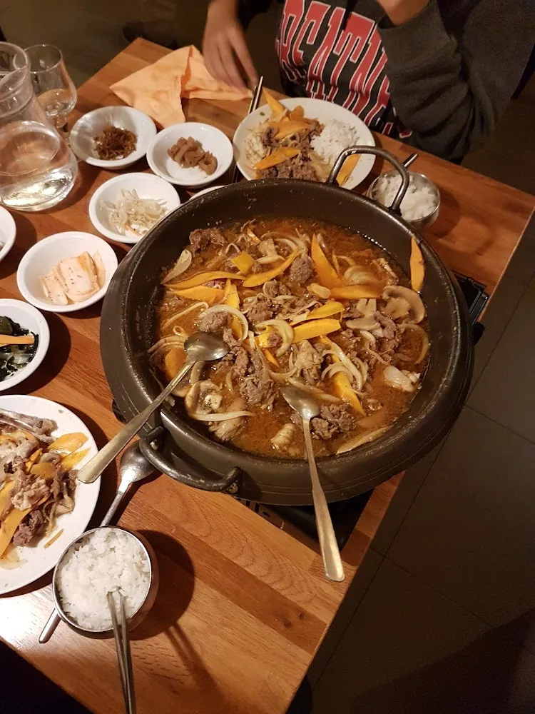 Barbecue de Beouf Calamars Champignons