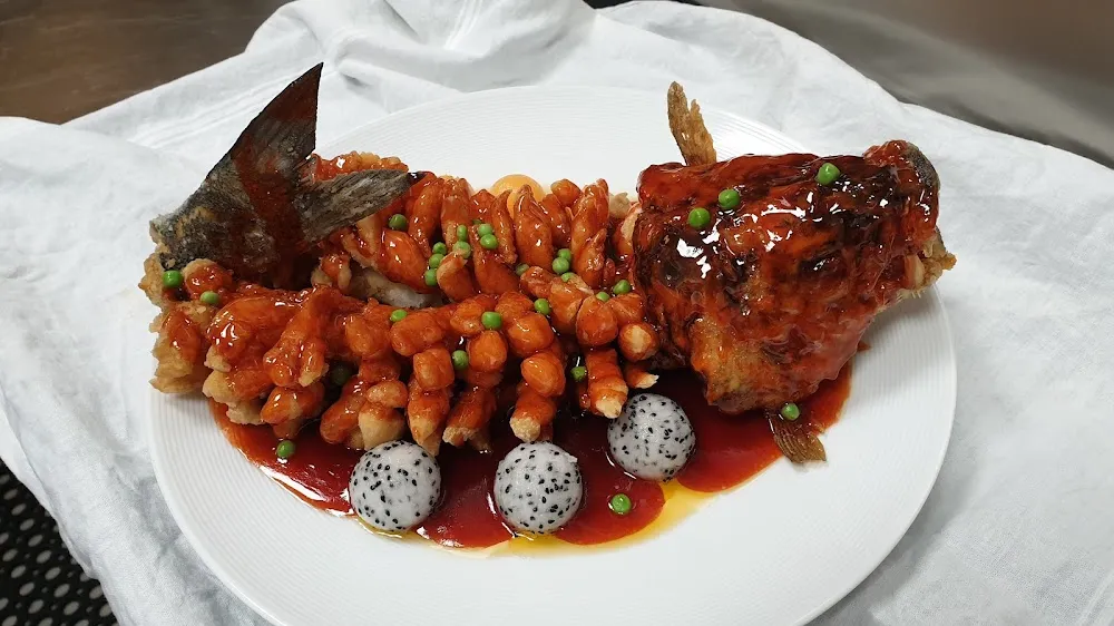 Deep-Fried Sea Bass with Sweet & Sour Sauce