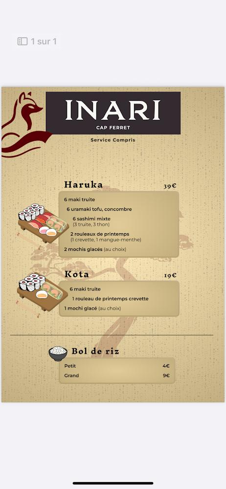 INARI - Scan Menu 4