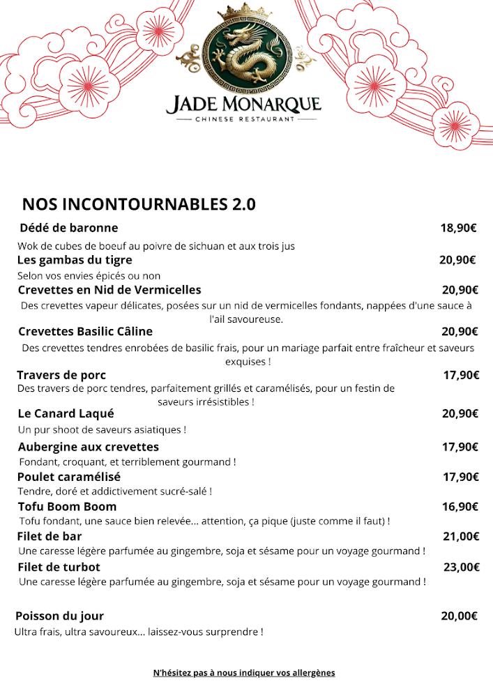 Jade Monarque - Restaurant Chinois Raffinée - Scan Menu 3