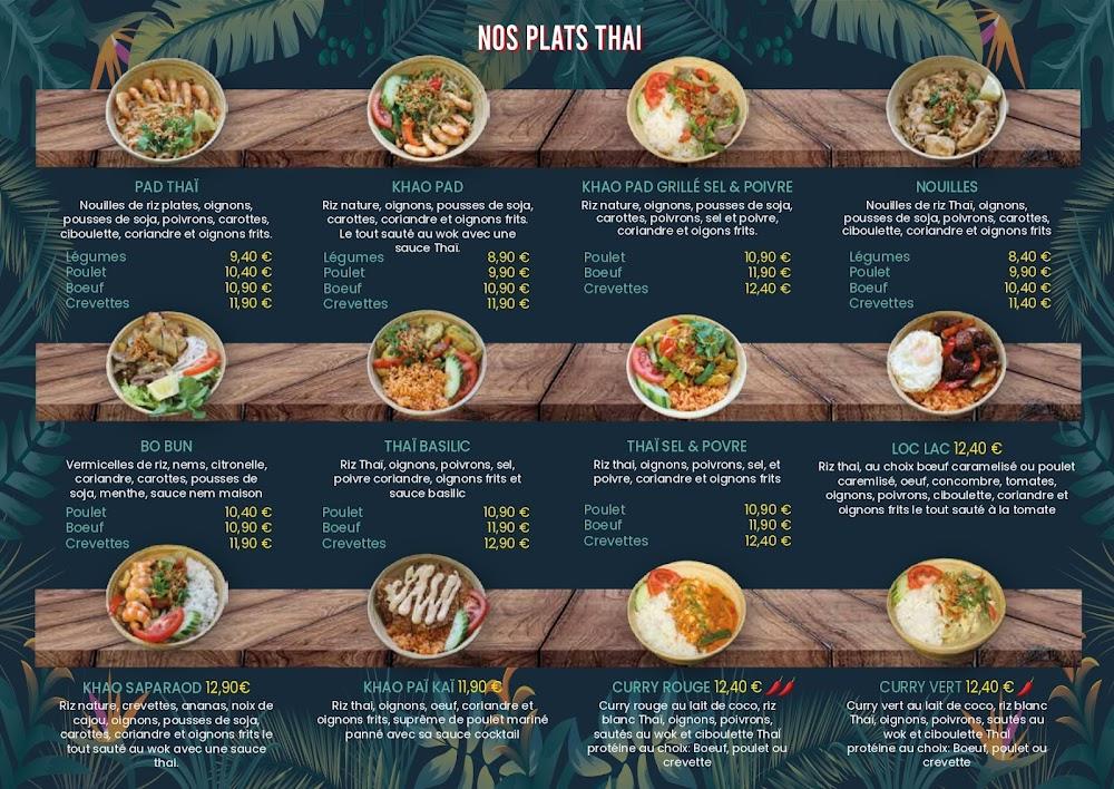 Just thaï Bonnieres sur Seine - Scan Menu 1