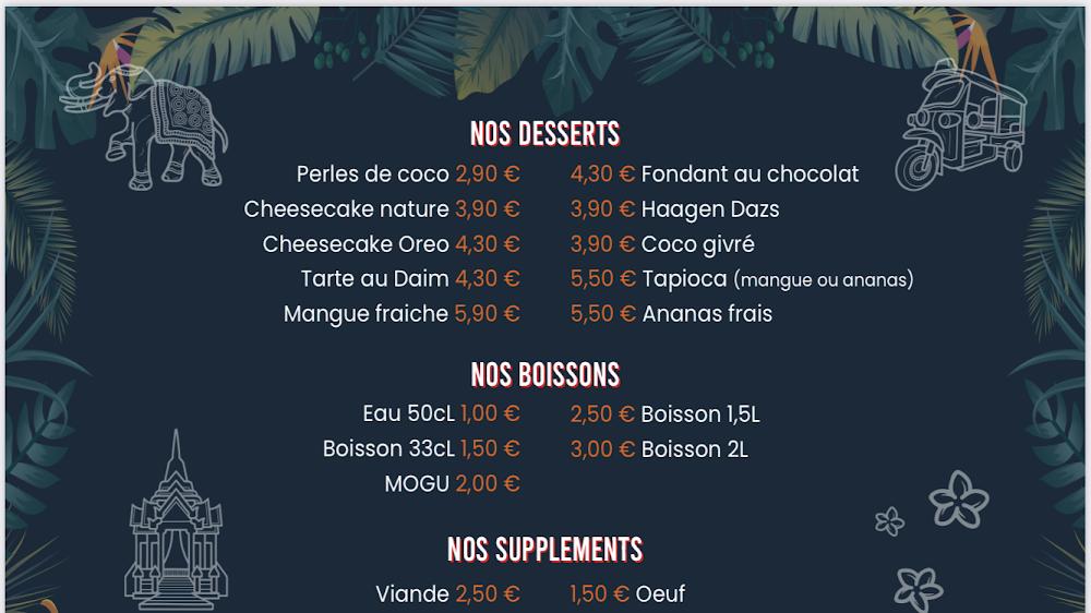 Just thaï Bonnieres sur Seine - Scan Menu 3