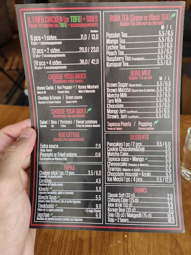 K-TOWN Street Food Vaugirard - Scan Menu 1