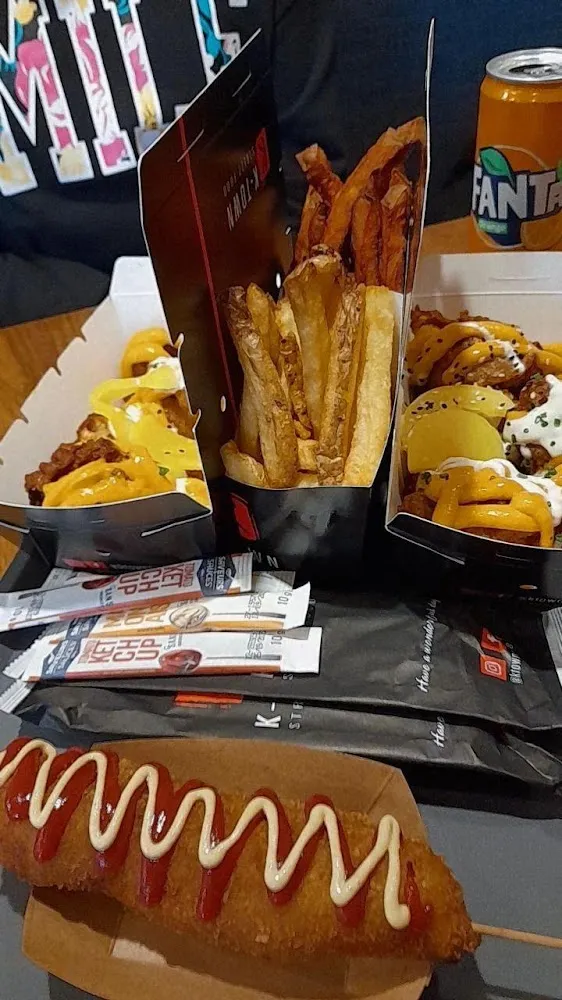 Poulet Frit Coréen Sauce Cream Cheddar