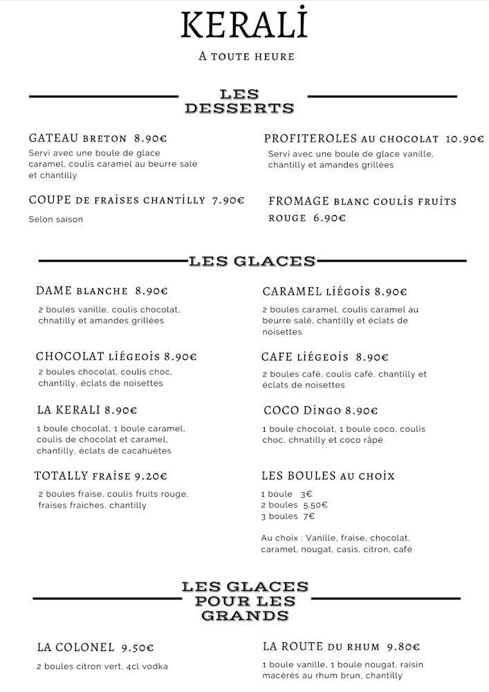 KERALI-Restaurant Île-Aux-Moines - Scan Menu 1
