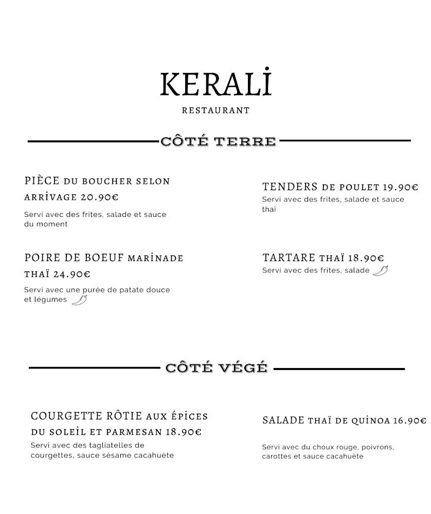 KERALI-Restaurant Île-Aux-Moines - Scan Menu 3