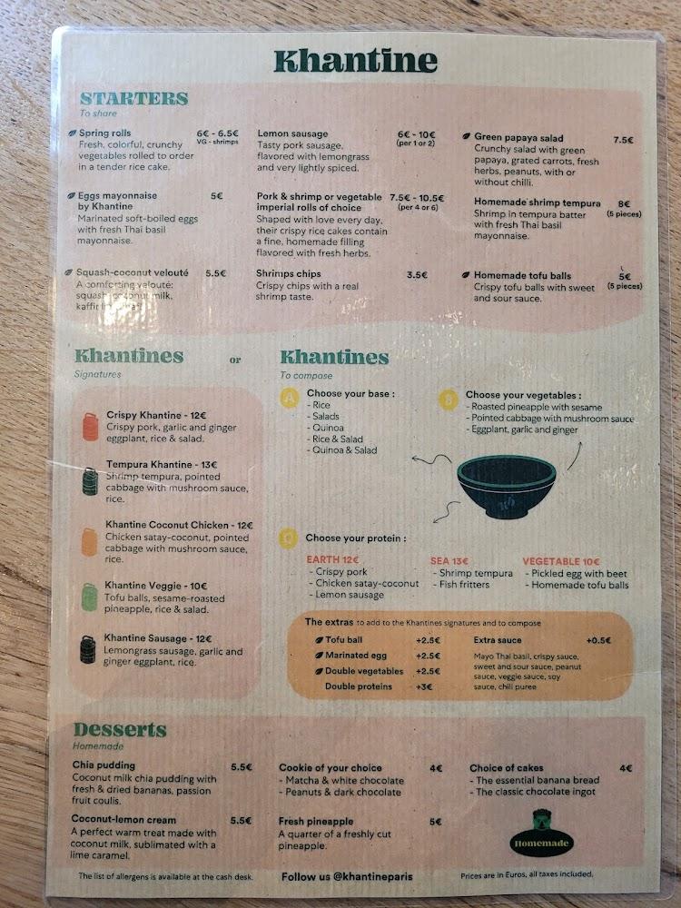 Khantine par le petit cambodge - Scan Menu 4