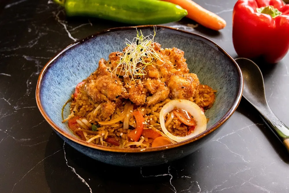 Donburi Poulet Frit À la Japonaise