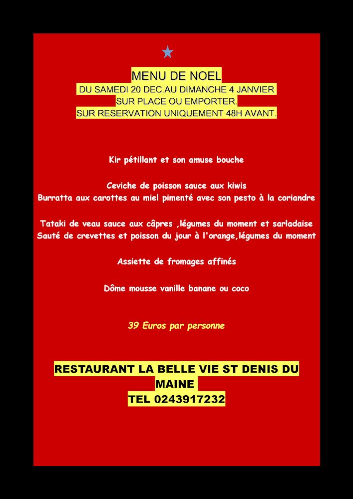 La belle vie guinguette - Scan Menu 1