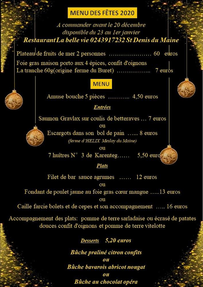 La belle vie guinguette - Scan Menu 2