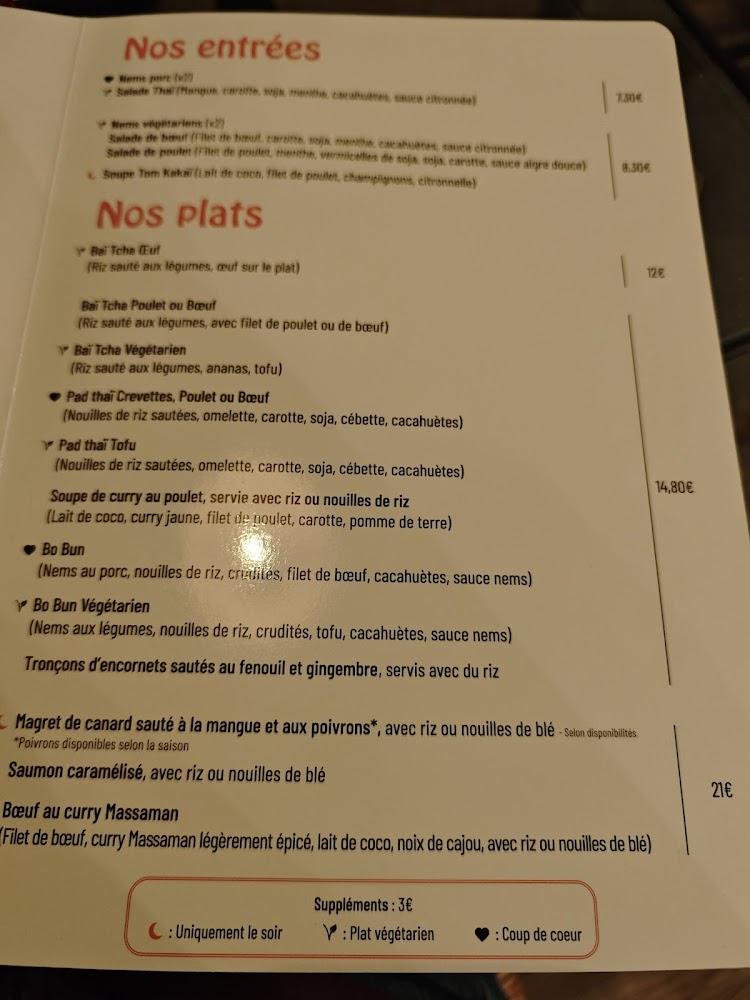 La Champa - restaurant asiatique thaï - Scan Menu 1