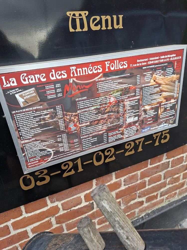 La Gare des Années Folles - Scan Menu 1