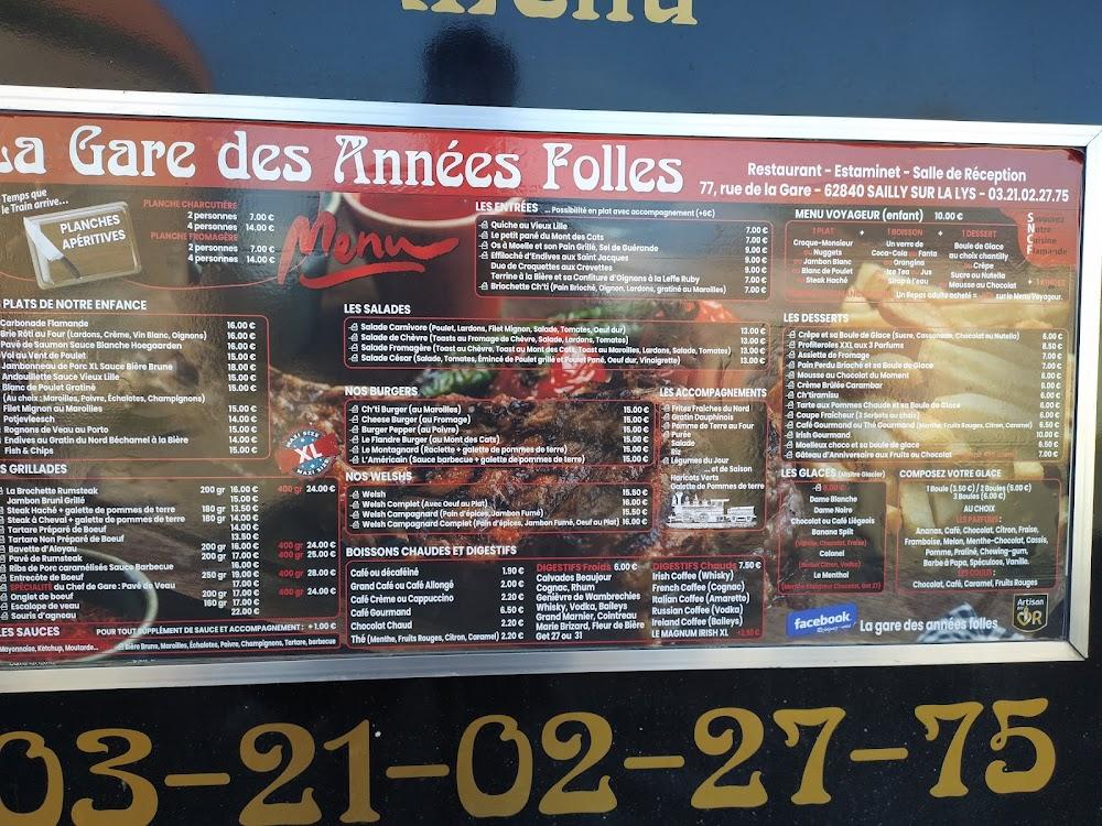La Gare des Années Folles - Scan Menu 4