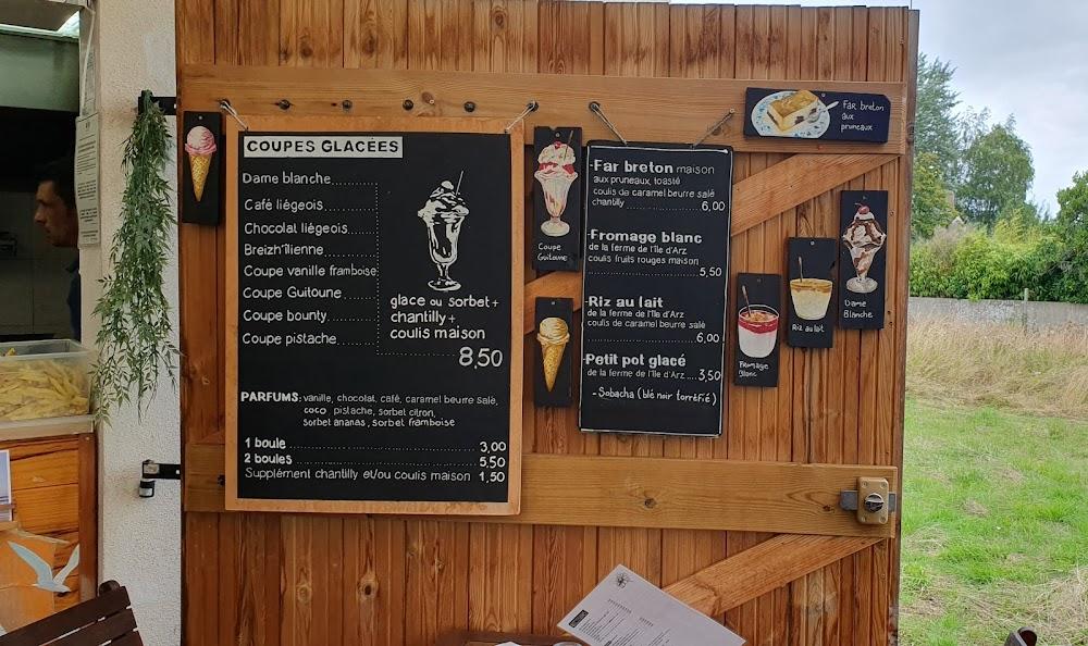 la Guitoune Ile d'Arz - Scan Menu 3