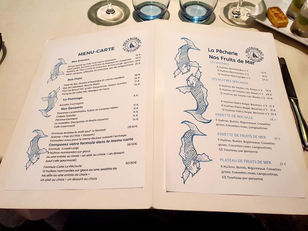 La Pêcherie Rouen - Scan Menu 3