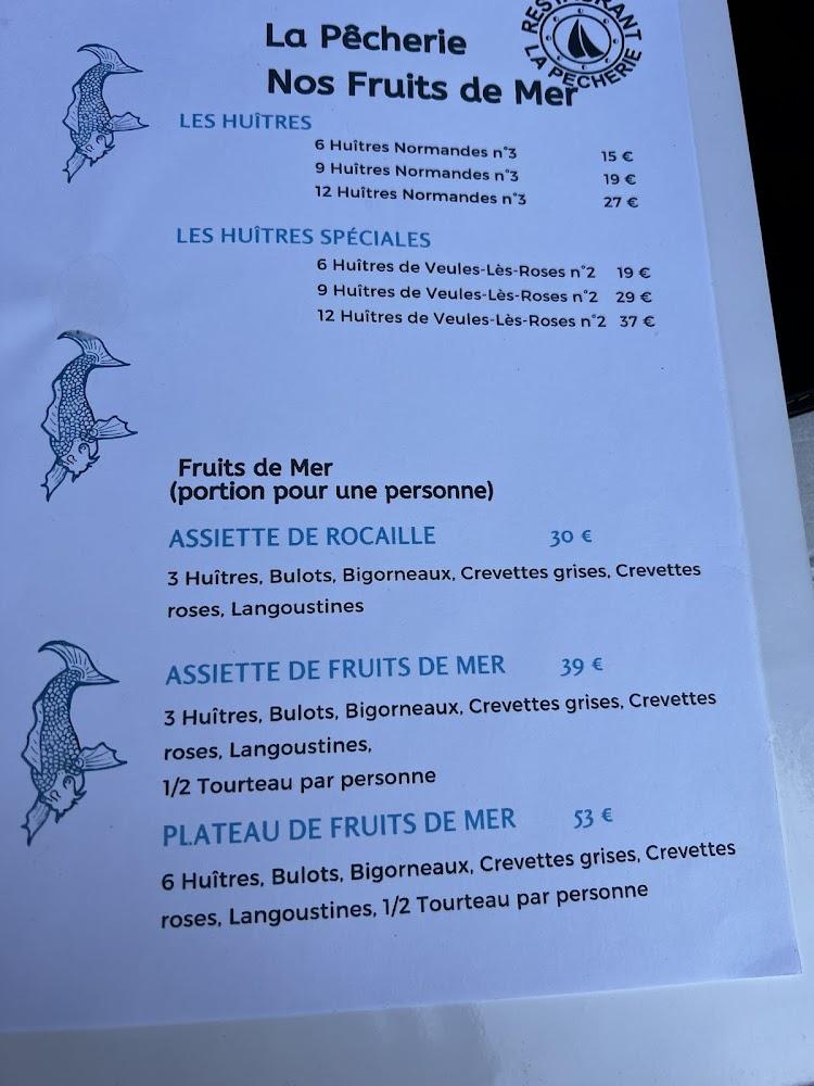 La Pêcherie Rouen - Scan Menu 4