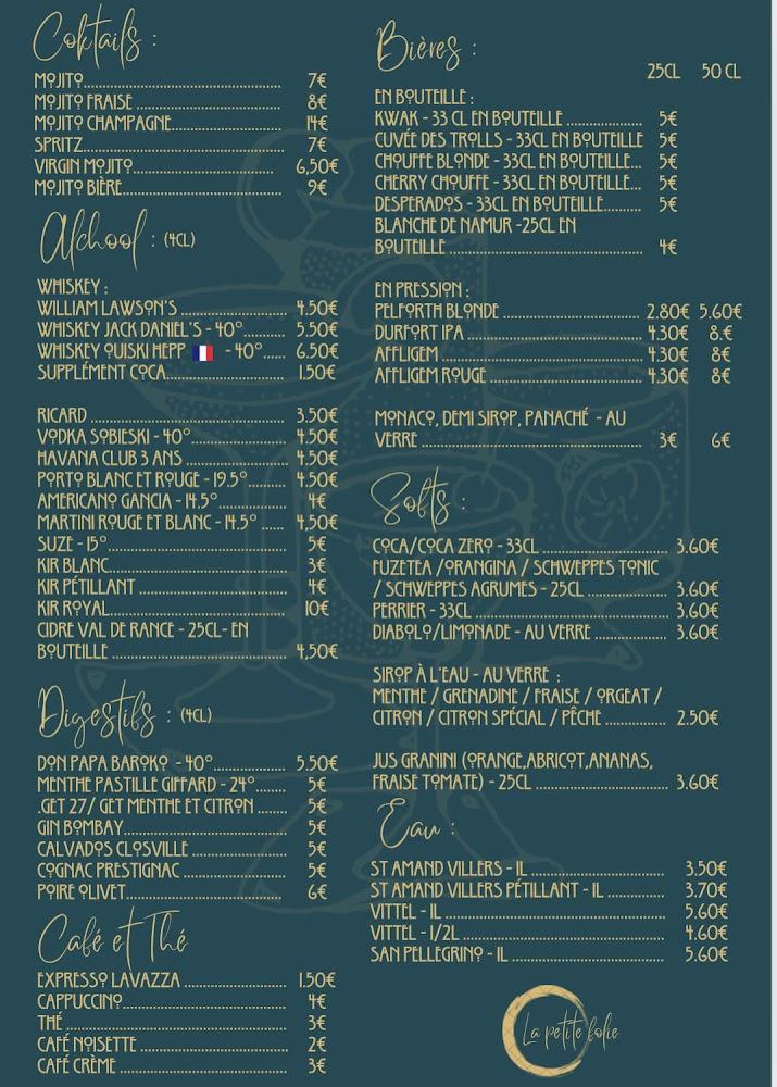 La Petite Folie - Scan Menu 1