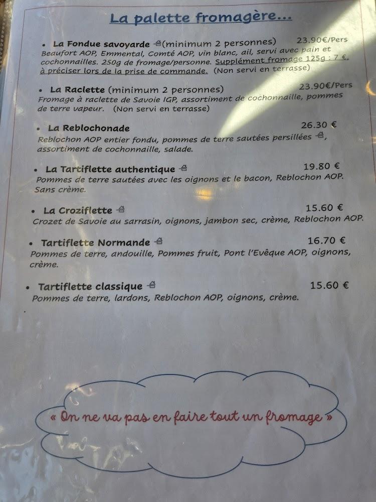 La Potinière du Lac - Scan Menu 2