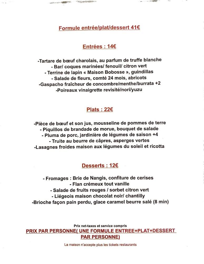 La Puce - Scan Menu 1