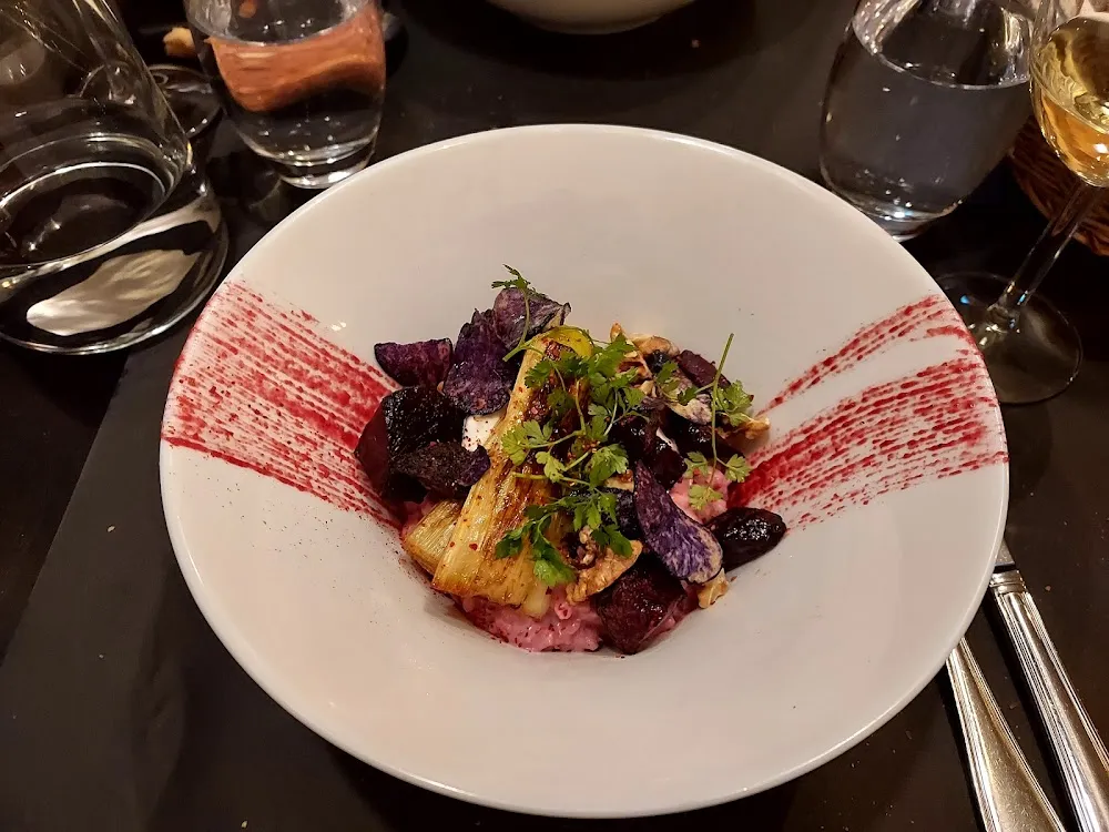 Risotto Pourpre Et Gorgonzola