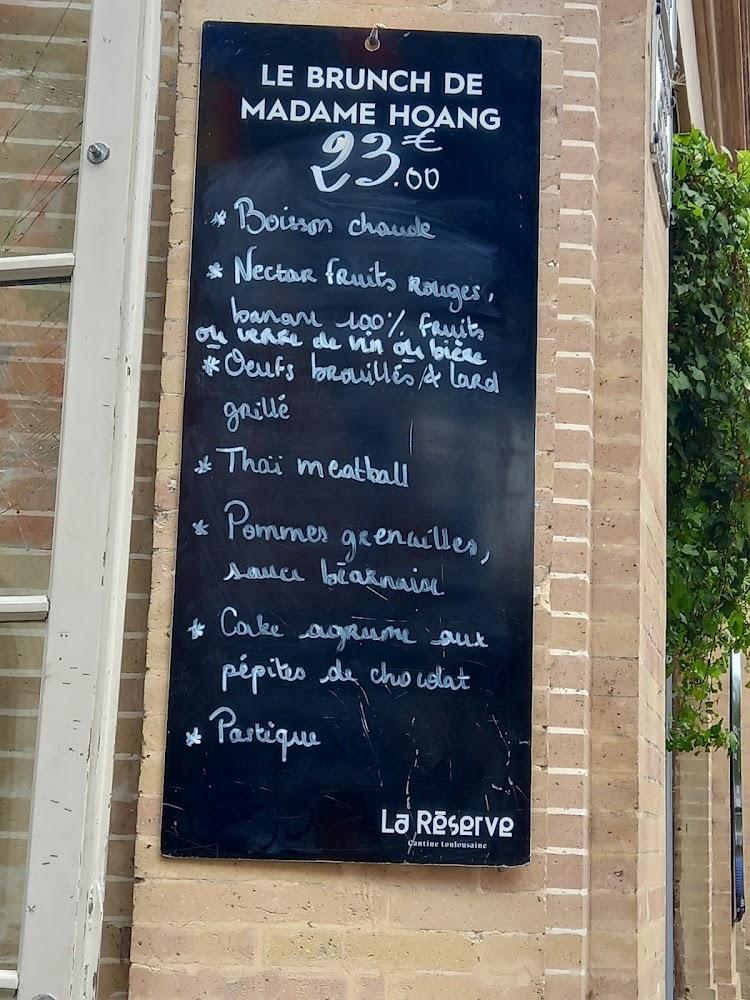 La Réserve - Scan Menu 1