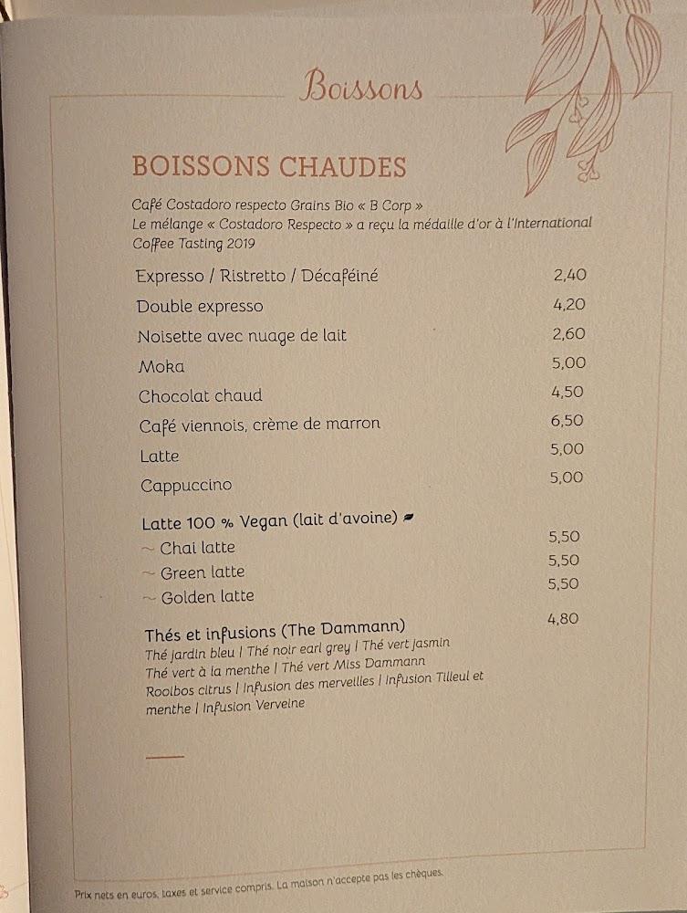 La table d'Alice - Scan Menu 2