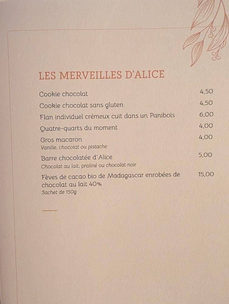 La table d'Alice - Scan Menu 4