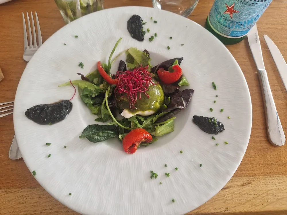 Burratina Tomate Confites Et Confiture Olives