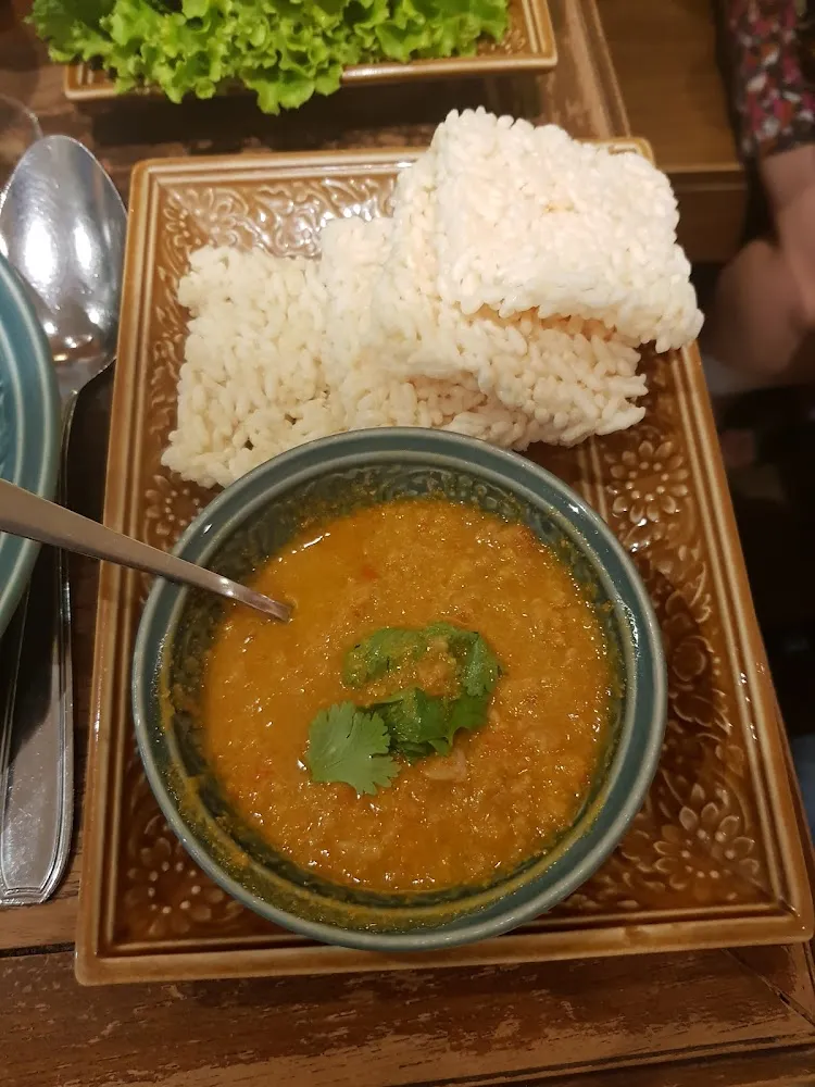 Chips de Riz Et Sauce Poulet Crevettes