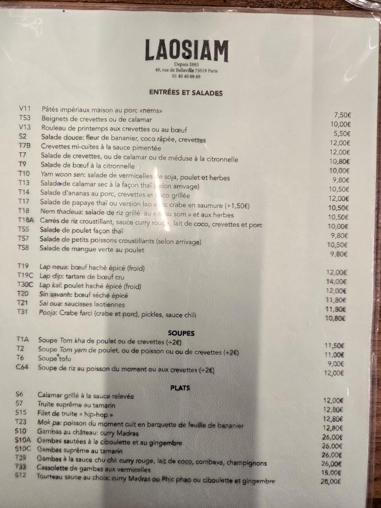 Lao Siam - Scan Menu 3