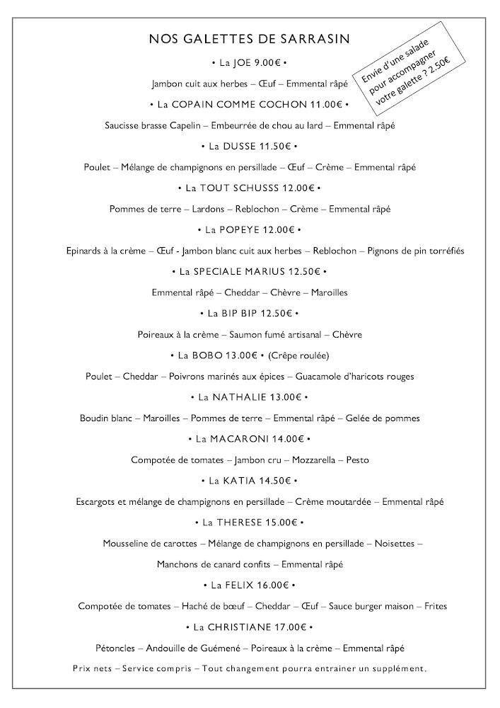 L'Auberg'Inn - Scan Menu 1