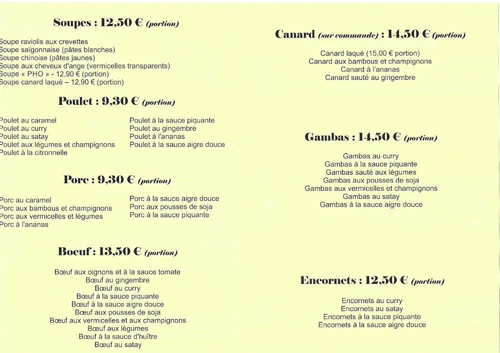 Le Bambou - Scan Menu 2