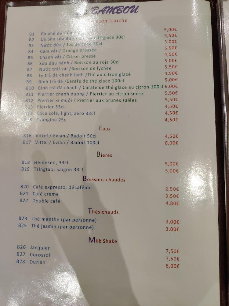 Le Bambou - Scan Menu 3