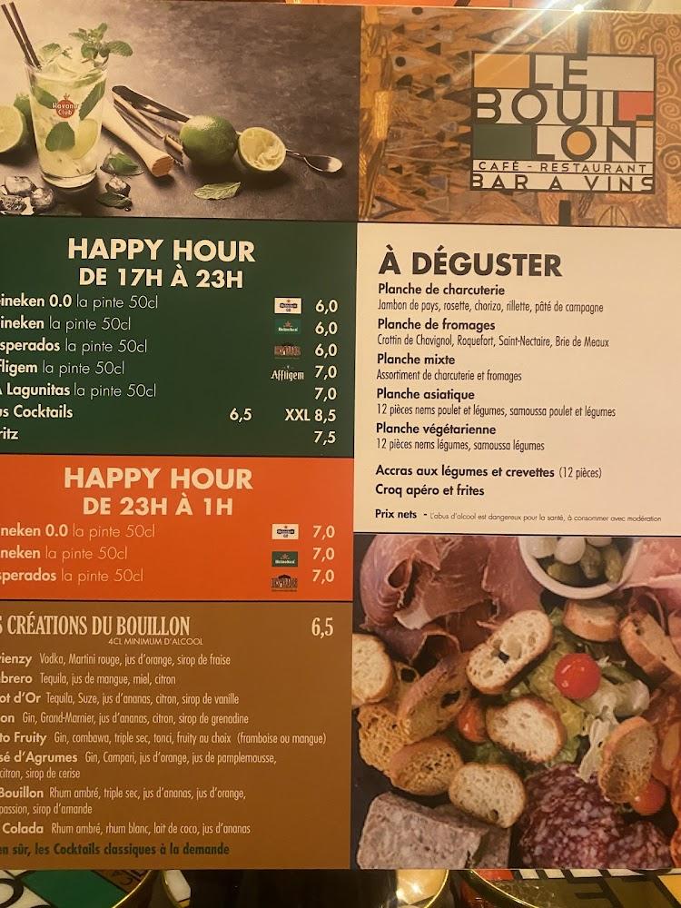 Le Bouillon - Scan Menu 1