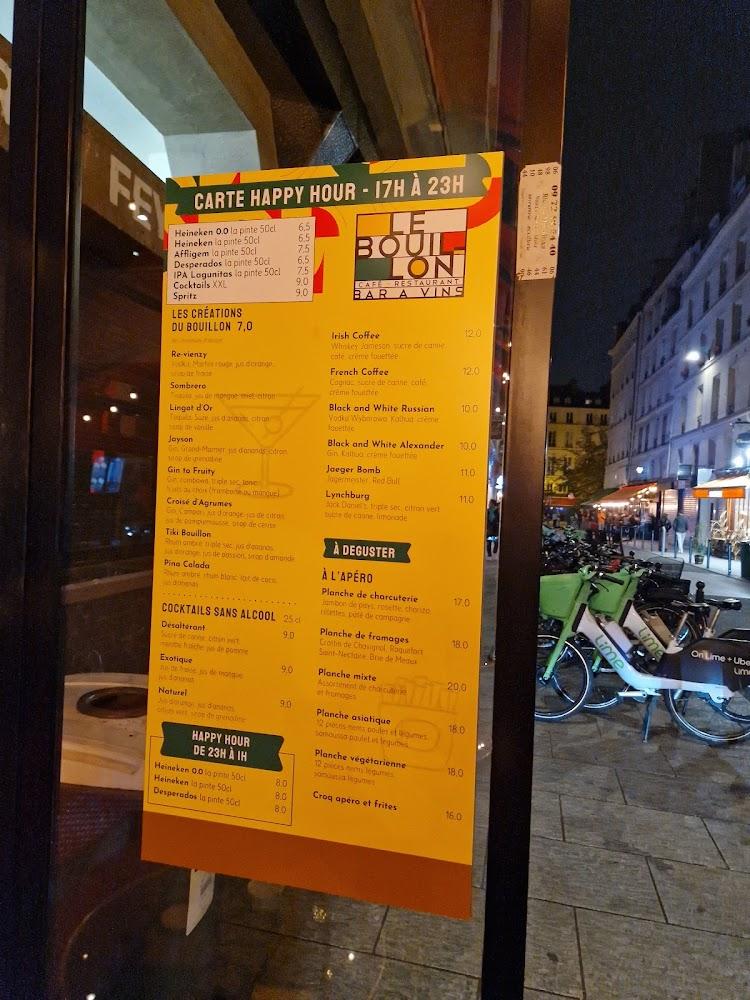 Le Bouillon - Scan Menu 2
