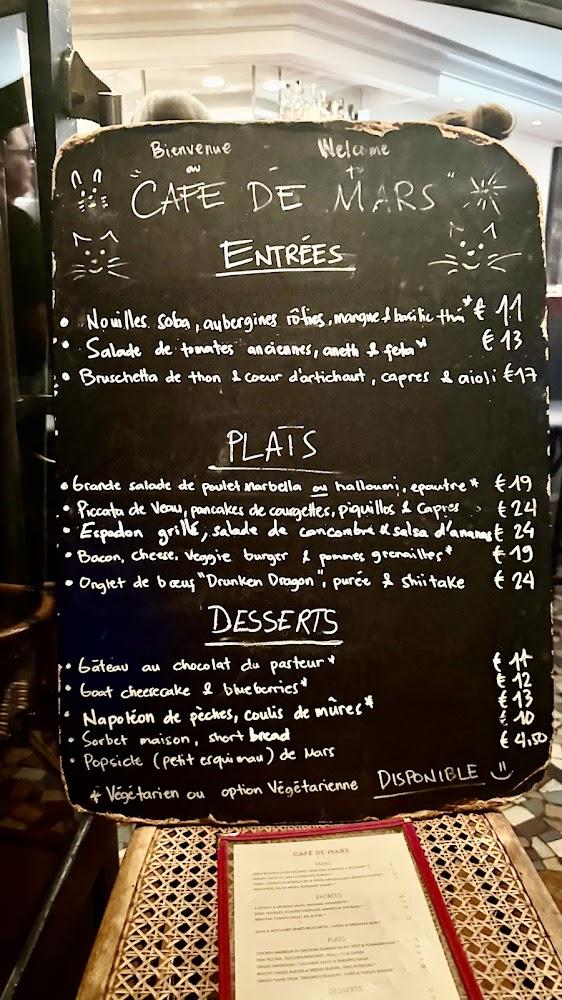 Le Café de Mars - Scan Menu 2